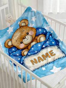 1pc Personalized Custom Blanket, Text Blanket, Wall Hanging, Suitable For Adults, Personalized Blanket, Personalized Throw Blanket, Suitable For Mother's Day, Father's Day, Graduation Ceremony, Personalized Gift, Gender-Neutral - Multicolor - View 9