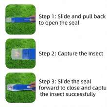 1pc Rapid Release Insect Capture Tool, Humane Insect Observation Container With Transparent Window 27cm, No-Contact Insect Catching For Nature Exploration - A - View 7