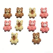 Gemischte Farben Teddybär Accessoires, DIY Haarclips, niedliche Glimmer Farben, DIY Handyhülle Accessoires - Gemischte Farben - Übersicht 15