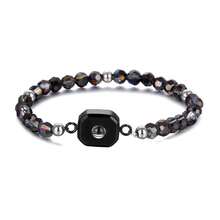 1 pieza Pulsera de proyección de foto cuadrada pequeña personalizada de acero inoxidable - Multicolor - Ver 7