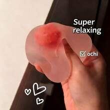 草莓麻糬慢回弹玩具，高弹力减压挤压玩具，成人放松礼物，适合节日、生日派对（减压玩具，不可食用） - 粉色 - 查看 5