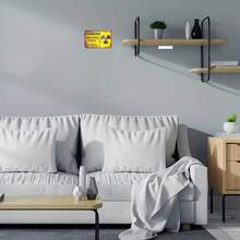 1 biển báo kim loại cảnh báo nguy hiểm phóng xạ kiểu cổ điển - Tranh treo tường phong cách retro cho nhà bếp, nhà để xe, phòng giải trí và phòng khách, dễ treo, kích thước 12x8 inch, thiết kế màu vàng và cam cổ điển, cảnh báo nguy hiểm phóng xạ | Biển báo cảnh báo kiểu cổ điển | Tranh trang trí treo tường bằng kim loại dễ treo, trang trí nhà để xe, dành cho người đam mê tự làm. - Nhiều màu - Xem 5
