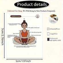 32pcs Yoga Pose Guide Card Set, Basic Yoga Pose Practice Cards, Stretching Tutorial - Multicolor - View 8