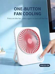 AOYI 1pc Battery Operated Portable Tabletop Fan, Single Speed Adjustment, Minimalist Design For Indoor & Outdoor Use,Outdoor,Garden,Travel Essentials,Portable Essentials,Beach Essentials,Graduation Season,Commencement,Graduation Ceremony,Graduation Gift,Graduation Present,Graduation Gift,Graduation Present,Congrats Grad,Congratulations Graduate,Valedictorian,Finish School,Graduation Party,Outdoor Essentials,Travel Portable,Hiking Essentials,Camping Essentials,Portable Tools,Summer Essentails,Summer Portable - Multicolor - View 3