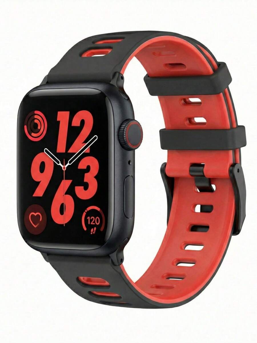 1条运动型硅胶表带，兼容 38mm、40mm、41mm、42mm、44mm、45mm、46mm、49mm。日常通勤表带，兼容 Series Ultra 3/2/1、11、10、9、8、7、SE3、6、5、4、3、2、1。 - 紅色 - 查看 1