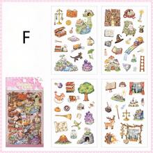 4 piezas de pegatinas decorativas de dibujos animados lindos, con múltiples opciones de temas, adecuadas para múltiples escenarios: fundas de teléfono, tazas de agua, álbumes de fotos, decoraciones de diarios, marcadores de libros, mochilas, tazas de agua, pegatinas de cuadernos, manuales, pegatinas decorativas de arte y manualidades - Multicolor - Ver 9