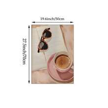 1/3pcs Pink Coffee Bar Wall Art Picture Preppy Aesthetic Prints Canvas Paintings Coffee Cup Heart Latte & Slouchy Morning Vibe Posters Girly For Bedroom Living Room Kitchen Coffee Station Decor Gift For Her Unframed - Pattern - View 14