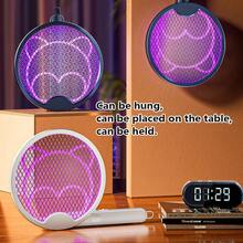 OBOVAY 三合一可折叠电蚊拍，可充电500mAh驱蚊灯，壁挂式蚊拍 - 顏色隨機 - 查看 8