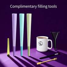 110pcs Colorful Pre-Rolled Cigarette Tips, Large Size Cigarette Rolling Papers With Filler And Tamping Rod, Ultra-Thin Slow Burning Cigarette Papers With Mouthpiece/Filter, Trumpet-Shaped Rolling Papers, Ideal For Holiday/Valentine's Day Gifts And Smoking Accessories, Father's Day Gift - Multicolor - View 8