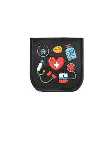 1个便携式药袋，小巧药盒，便捷旅行药品收纳袋，适合日常/户外/旅行，注重健康和经常旅行人士的必备品，多功能布艺药袋，便携式急救包，户外旅行药袋，宿舍应急药品收纳袋（多种颜色可选） - 彩色 - 查看 17