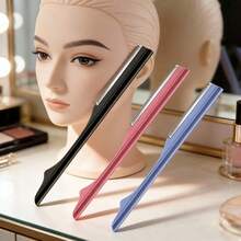 不锈钢眉毛修剪器，高品质刀片，身体脱毛工具，理想的美容工具，长柄设计方便携带 - 彩色 - 查看 3