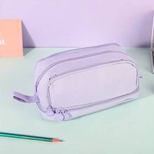 1 Hộp bút nhiều lớp màu đen, hộp đựng văn phòng phẩm dung tích lớn, kiểu dáng đơn giản, phù hợp cho học sinh trung học cơ sở và trung học phổ thông. - hồng - Xem 9