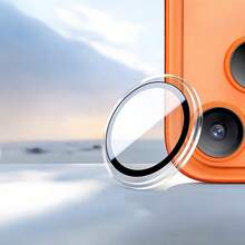 Luxury Lens Tempered Glass 3pcs Shatterproof Fingerprint-Proof Scratch-Resistant Lens Tempered Glass Screen Protector Compatible With Iphone 17/17 Pro/17 Pro Max/17 Air/16 Pro/16 Pro Max Premium Tempered Glass With Transparent Acrylic Frame Design Spring Gift - Clear - View 8