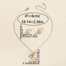 Fashionable Multi-Element Copper Alloy Zirconia Jewelry Set - High-End Set Suitable For Daily Wear And As Gifts For Festivals - Snake-shaped Jewelry Set - View 3