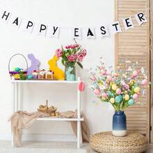 1/3pcs Artificial Easter Vine Decor, With Speckled Eggs And Colorful Berries, Artificial Easter Stems, Spring Berry Accented Easter Eggs, Colorful Berries, Leaves And Branches, Easter Decorations, Suitable For Easter Decoration, Centerpiece, Easter Celebration, Home Vase Decor - Multiple Styles - View 7