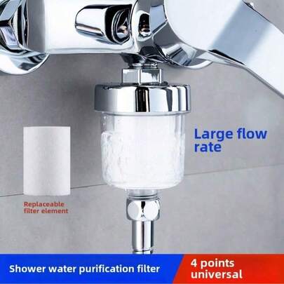1 pieza Kit de purificador de agua de alto rendimiento, filtro de grifo universal para baño y ducha, elemento de filtro de algodón PP para el hogar, accesorios de baño