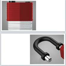 1pc Waterproof Padlock Cover, Outdoor Anti-Theft Lock For Shed, Truck, Balcony, Window - A - View 2