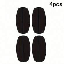 4/2pcs Silicone Bra Strap Clips, Nude + White + Black, Non-Slip Shoulder Pads, Soft Invisible Bra Strap Protectors - / - View 12