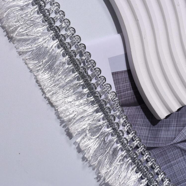 183cm Borla de lujo en dorado y plateado, decoración de vestuario para actuaciones en el escenario, material de decoración para textiles del hogar como cortinas y cojines, encaje de borlas metálicas de alta gama para DIY en vestidos de novia, ropa y accesorios, cinta decorativa de borlas brillantes, encaje de cortina estilo palacio europeo, accesorio glamoroso para tocados de actuaciones, disponible en colores dorado y plateado - multicolor - Añade 3