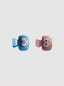 1/2/3 piezas Soporte para cepillo de dientes con forma de ojo lindo - Juego de cepillo de dientes de color dopamina para viajes - Protector de cepillo de dientes a prueba de polvo apto para el hogar/viajes - Multicolor - Ver 10