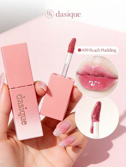  Dasique Glossy Lip Gloss, High Shine Non-Sticky Moisturizing Lip Makeup, Y2K Fashionable Rose Girl Party Travel Daily Best Color Charm Atmosphere Holiday Essential, Women's Makeup Gift Christmas Gift Rose Girl Best Color Charm Atmosphere Back To School