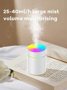 Mini Aromatherapy Humidifier, USB Powered With Color LED Lights, Aromatherapy Diffuser, Portable And Quiet, Suitable For Home, Office, And Room Use. - Multicolor - View 2