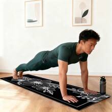 1pc 71*22inch Yoga Mat, Various Floral Patterns Available - Non-Slip Wear-Resistant Extra Wide & Thick Fitness Mat, Home & Professional Beginner Yoga Training Mat - Multicolor - View 5