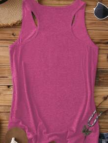 Elysian Wear 180g Vest Casual Women's Tank Top Journey Band Graphic Print Music Inspired Design For Fans Of Classic Rock And Vintage Style Fashionable Loose Fit Comfortable Summer Outfit For Young Adults And Music Lovers - Màu Đỏ Sâu - Xem 2