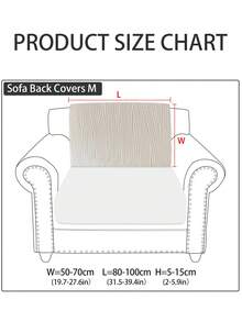 1 bộ bọc ghế sofa bằng vải nhung mềm mại, chống bám bẩn, bền chắc, chống trượt, phù hợp cho mọi mùa, thân thiện với thú cưng, có thể giặt máy, bọc đệm sofa co giãn, phù hợp với sofa đơn/sofa đôi/sofa 3 chỗ/4 chỗ, sofa hình chữ L, bọc tựa lưng - Sọc chéo - trắng - Xem 10