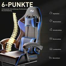 HLONONE Gaming Chairs - Dark Blue - View 6