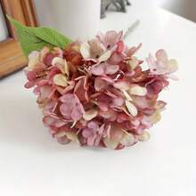 Retro Single Plastic Artificial Hydrangea Vase Arrangement Photography Props Artificial Silk Flower Fake Flower - Multicolor - View 17