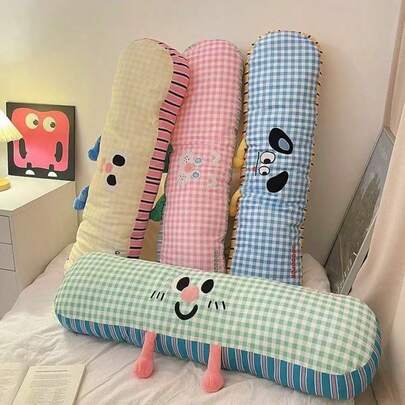 可爱方枕长床腿夹侧睡枕男女通用创意枕头靠垫大U型枕颈枕飞机颈枕成人颈枕（枕头、方枕、长床腿夹、大U型枕、礼物、创意枕）创意枕头，飞机颈枕成人颈枕，吉祥物娃娃，生日礼物，母亲节礼物，新年礼物，可爱，腿夹，学生便携式U型枕。商务礼品，节日礼品等。