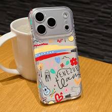 Phone Case - Art V-Venezuelas Culture Doodle Hot Phone Case For  17, 16E, 16, 15, 14, 13, 12, 11 Pro Max, Mini, Air, XR, XS, X, 7, 8 Plus, Featuring A Transparent TPU Soft Back Coverfunda Para  17 Pro Forros Para  Cheap  17 Case - 混合顏色 - 查看 6