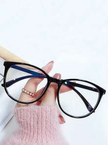 Transparent Non-Prescription Large Frame Glasses For Women, Lightweight (Glasses Only, No Case) - Multicolor - View 5