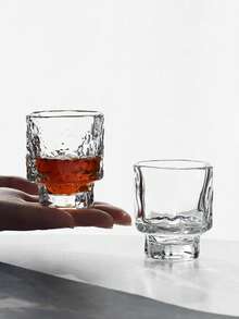 扭曲造型烈酒杯、极简主义葡萄酒杯、锤纹烈酒杯、一口大小的烈酒杯、威士忌酒杯、家庭聚会葡萄酒杯、玻璃烈酒杯、高雅葡萄酒杯、创意迷你吧、奢华之选，适用于酒吧、餐厅、KTV、俱乐部 - 彩色 - 查看 12