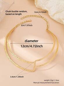 Dây chuyền choker tối giản dành cho nữ - Chất liệu: Sắt - Vàng - Xem 10
