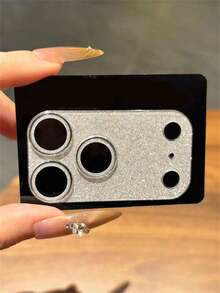 Película protectora de vidrio templado lujosa y brillante para la lente de la cámara, para iPhone 17 Pro Max/17 Pro, funda protectora antiarañazos y anticaídas - Plateado - Ver 5