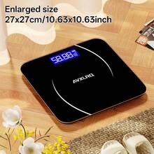 Digital Body Weight Bathroom Scale, Large Blue LCD Backlight Display, High PrecisionMeasurements, Tempered Glass - Flagship Edition - View 8