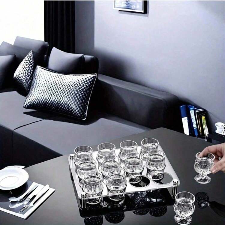 2pcs Vintage Embossed Mini Glass Stemware, 50ml Small Whiskey Glasses, Creative Small Dessert Cups For Home Tea Time, Gatherings, Outdoor Use, Yogurt Cups - Clear - View 6