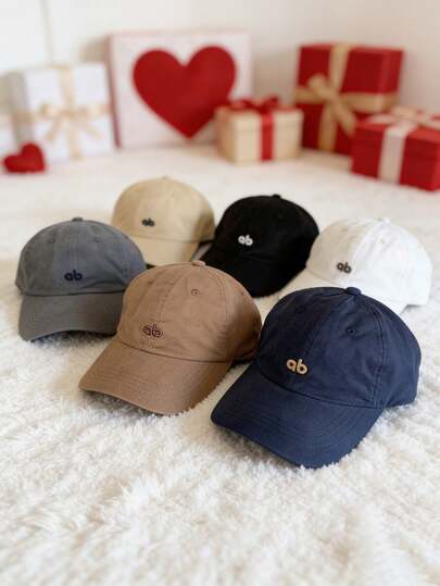 1pc Vintage Versatile Embroidered Baseball Cap, Windproof & Comfortable Unisex, Suitable For Autumn/Winter Outdoor Activities Like Fishing, Camping, Hiking, Daily Wear, Night Date, Perfect Gift For Friends On Valentine's Day