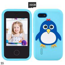 3-10岁女孩智能手机玩具，圣诞节和生日礼物，带双摄像头、游戏和音乐播放器的益智玩具 - 彩色 - 查看 14