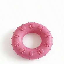 TPR圆形狗狗玩具，宠物咀嚼玩具，爪印甜甜圈玩具，耐用洁牙解闷训练玩具 - 彩色 - 查看 13