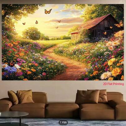 1l Garden Flag, Courtyard Flag, Christmas Holiday Decoration, Machine Washable, Anti-Fading, Excluding Garden Flagpole, Multi-Purpose Home And Outdoor Decoration.