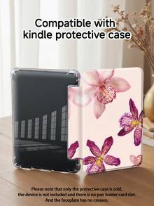 Ayotu 兰花图案平板电脑保护套和 Kindle 电子书保护套，兼容 iPad 第十代、11 英寸/Air 第四代/Air 第七代/9.7 英寸，兼容三星 Galaxy Tab A9 Plus，Kindle（第十一代 - 2024 版）（6 英寸），Kindle Paperwhite 第十二代 2024 版，时尚简约的图案使其成为绝佳的节日礼物。 - 彩色 - 查看 9