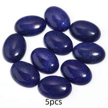 2-10pcs Natural Lapis Lazuli Flat Back Cabochon , Oval Stone - Lapis Lazuli - View 10