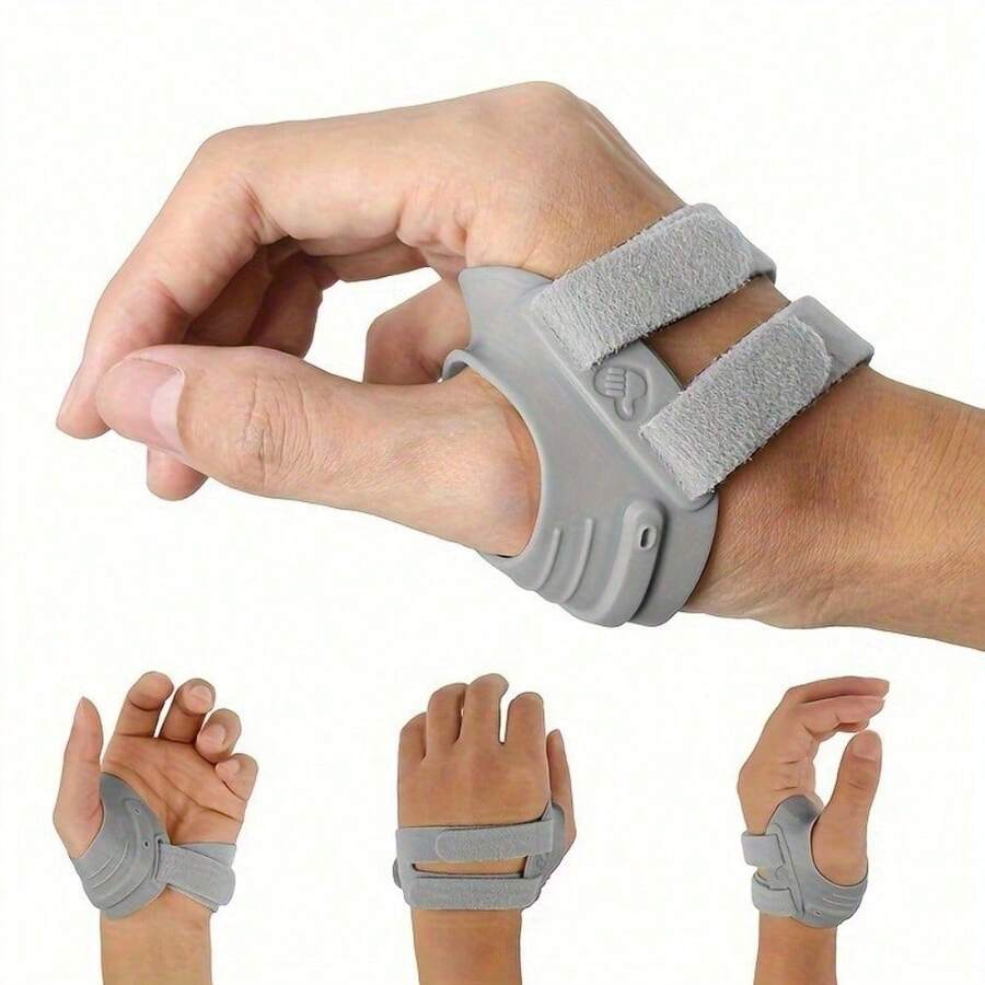 [Adjustable Thumb Support] Lightweight, Breathable 6991pcs Adjustable Thumb Brace, Thumb Splint, Thumb Support, Machine-Washable, For Men And Women - 左手 - 查看 1