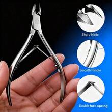 Professional Grade Stainless Steel Manicure Set - Nail Clipper, Cuticle Nipper, Nail File, Recommended For Removing Cuticles And Dead Skin, Medical Grade, Ergonomic Concave Handle Nail & Foot Care Tool Kit With Storage Box, Suitable For Adults, Great Gift For Family, Friends, Couples, Back To School - Silver - View 12