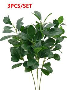 1/2/3/4pcs 27.6 Inch Artificial Eucalyptus Leaves, Faux Eucalyptus Branches For DIY Floral Wall, Scene Decoration, Living Room Bedroom Vase Flower Arrangement, Wedding, Party, Tabletop Decor. Suitable For Autumn/Winter Decor, Home, Kitchen, Wedding, Dining Table, Centerpiece, Office, Garden, Outdoor Decoration. - Green - View 10