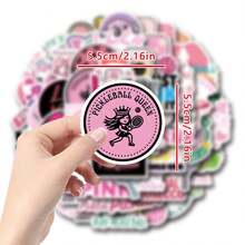 61PCS Pink Pickleball Stickers High Quality Stickers Decals Scrapbook,Journaling,Laptop,Bumper,Skateboard,Water Bottles,Computer,Phone Stickers Can Bring A Lot Of Fun To Your Life,The Perfect Gift For Adults - Multicolor - View 2