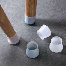 8 piezas Cubiertas de silicona para patas de sillas y mesas, almohadillas para patas de mesa, protectores para patas de sillas, almohadillas antideslizantes protectoras para patas de mesas y sillas - Ver 2